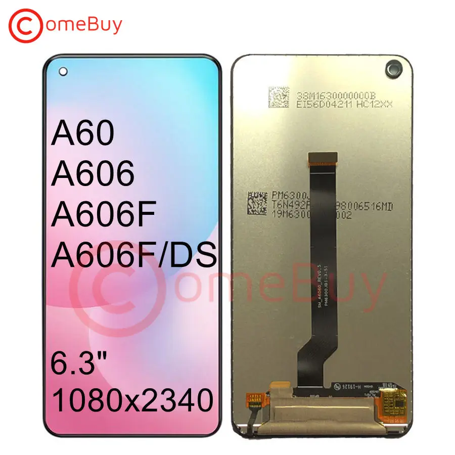 For SAMSUNG GALAXY A60 A606 A606F SM-606F/DS LCD Display Touch Screen Digitizer Assembly For SAMSUNG A60 LCD Screen Replacement
For SAMSUNG GALAXY A60 A606 A606F SM-606F/DS LCD Display Touch Screen Digitizer Assembly For SAMSUNG A60 LCD Screen Replacement