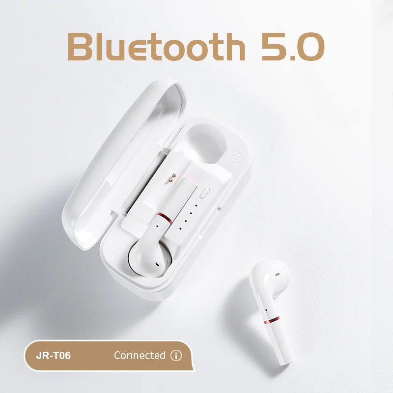 Фото JOYROOM T06 TWS наушники Bluetooth 5 0 Touch control Беспроводные с микрофоном HIFI тон качество для