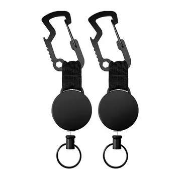 2PCS Retractable Key Chain Multifunction Carabiner Buckle Multi-tool Keychain For Outdoor Hiking Camping Climbing Accessories 
2PCS Retractable Key Chain Multifunction Carabiner Buckle Multi-tool Keychain For Outdoor Hiking Camping Climbing Accessories