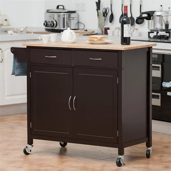 Modern Rolling Kitchen Cart Island with Wooden Top High Quality Smart Compact Design Large Storage Kitchen Trolley Cart HW59426
Modern Rolling Kitchen Cart Island with Wooden Top High Quality Smart Compact Design Large Storage Kitchen Trolley Cart HW59426