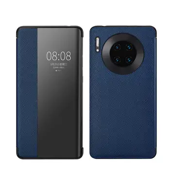 Genuine Leather Cross Striped Pattern Phone Flip Case for Huawei Mate 30 pro 5G Mate 20 pro P30 pro Cover w/ Clear view Windows
Genuine Leather Cross Striped Pattern Phone Flip Case for Huawei Mate 30 pro 5G Mate 20 pro P30 pro Cover w/ Clear view Windows