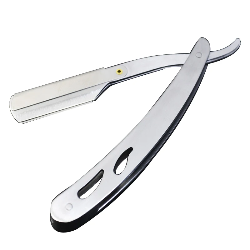 

Pro Shaver Tool Straight Razor Steel Half Blade Holder Manual Razors Men Shaving Clipper Customizing Letters