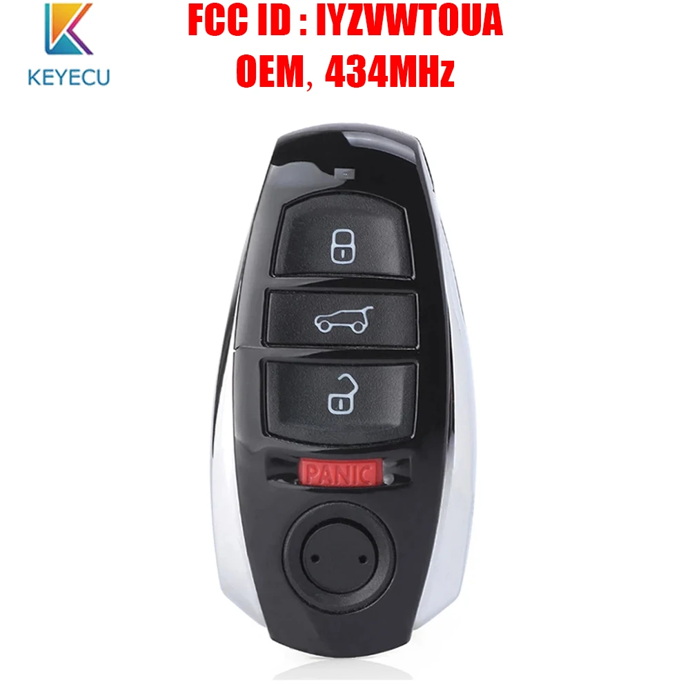 Keyecu FCC, аддитивного цветового пространства (ID: IYZVWTOUA OEM Автозапуск смарт-карта пульт дистанционного ключа для Фольксваген Touareg 2010 2011 2012 2013 2014 434 МГц ID46
Keyecu FCC, аддитивного цветового пространства (ID: IYZVWTOUA OEM Автозапуск смарт-карта пульт дистанционного ключа для Фольксваген Touareg 2010 2011 2012 2013 2014 434 МГц ID46