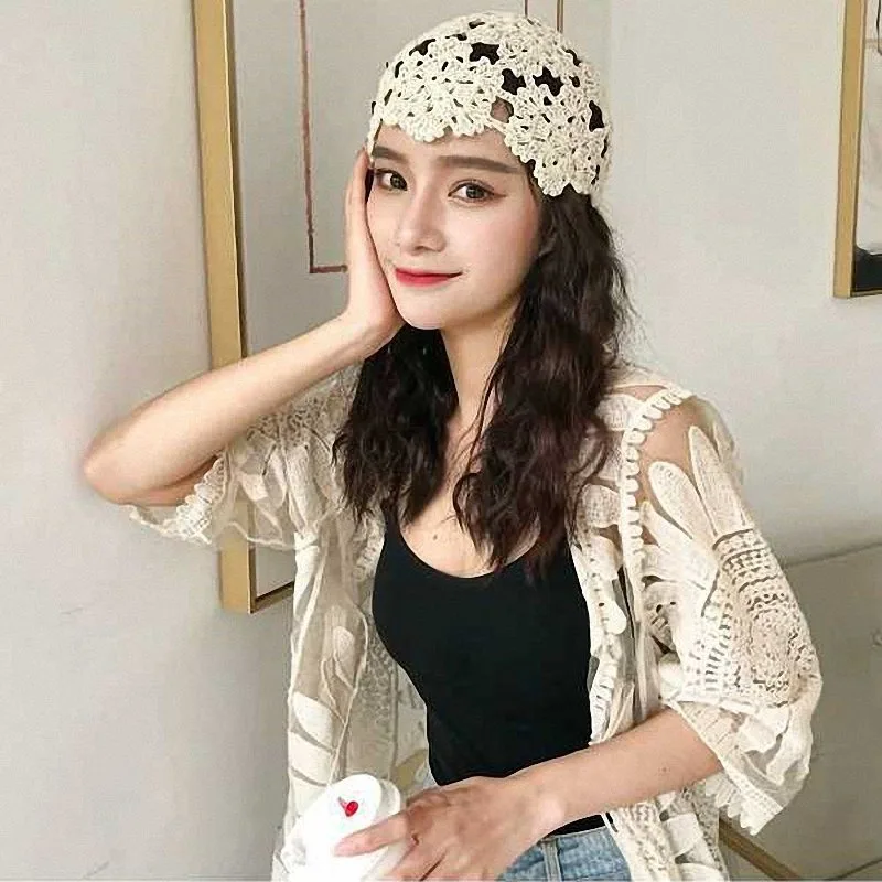 New Fashion Vintage Temperament Knitted hat Spring Women Summer Breathable Decoration Beanie Caps Elegant knitted hat 
New Fashion Vintage Temperament Knitted hat Spring Women Summer Breathable Decoration Beanie Caps Elegant knitted hat