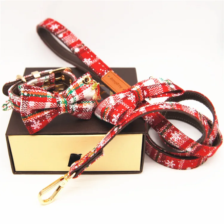 Dog Accessories Small Dog Leash Cross Border Christmas Pet Collar Cat and Dog Bow Collar Traction Belt Set Supplies Wholesale
Dog Accessories Small Dog Leash Cross Border Christmas Pet Collar Cat and Dog Bow Collar Traction Belt Set Supplies Wholesale