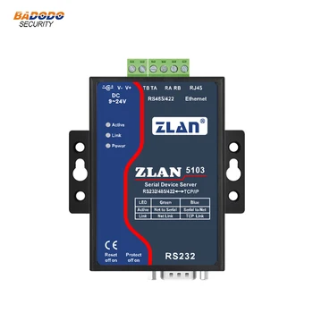ZLAN5103 High performance serial device server data transparent transmit RS232/485/422 to TCP/IP Support full duplex
ZLAN5103 High performance serial device server data transparent transmit RS232/485/422 to TCP/IP Support full duplex