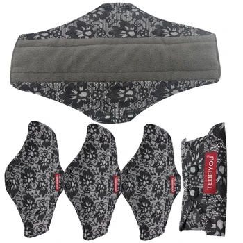 Sanitary Reusable Cloth Menstrual Pads 5 Pack M size Washable Natural Organic Napkins with Charcoal Absorbency Layer 
Sanitary Reusable Cloth Menstrual Pads 5 Pack M size Washable Natural Organic Napkins with Charcoal Absorbency Layer