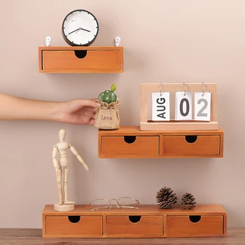 Wooden Storage Drawer Wall Mount Storage Box Cosmetic Jewelry Drawer Box Retro Single Layer Multifunction Organizer Box
Wooden Storage Drawer Wall Mount Storage Box Cosmetic Jewelry Drawer Box Retro Single Layer Multifunction Organizer Box