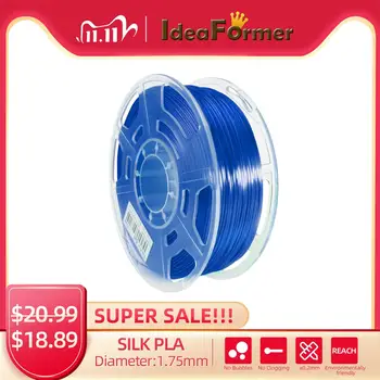 Ideaformer Silk PLA 1.75MM Filament Net Weight 1kg 3d Silk Filament for 3D Printer Full Color Silk Fialment for DIY 3D printing
Ideaformer Silk PLA 1.75MM Filament Net Weight 1kg 3d Silk Filament for 3D Printer Full Color Silk Fialment for DIY 3D printing