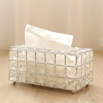 Tissue Box European Crystal Tissue Box Simple Home Living Room Coffee Table Drawers Creative Car Desktop Napkin Storage Box
Tissue Box European Crystal Tissue Box Simple Home Living Room Coffee Table Drawers Creative Car Desktop Napkin Storage Box