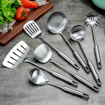 7PCS Stainless Steel Cookware Set Kitchen Shovel Fish Turner Soup Spoon Pasta Server Strainer Cooking Tools Utensils Kitchenware
7PCS Stainless Steel Cookware Set Kitchen Shovel Fish Turner Soup Spoon Pasta Server Strainer Cooking Tools Utensils Kitchenware