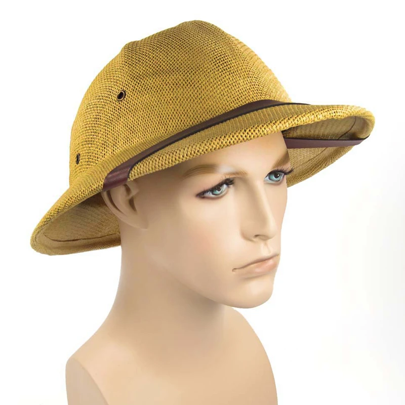 High Quality Classical Straw Helmet Pith Sun Hats Ventilated Helmet Dad Boater Bucket Hats Safari Jungle Miners Cap Beekeeping
High Quality Classical Straw Helmet Pith Sun Hats Ventilated Helmet Dad Boater Bucket Hats Safari Jungle Miners Cap Beekeeping