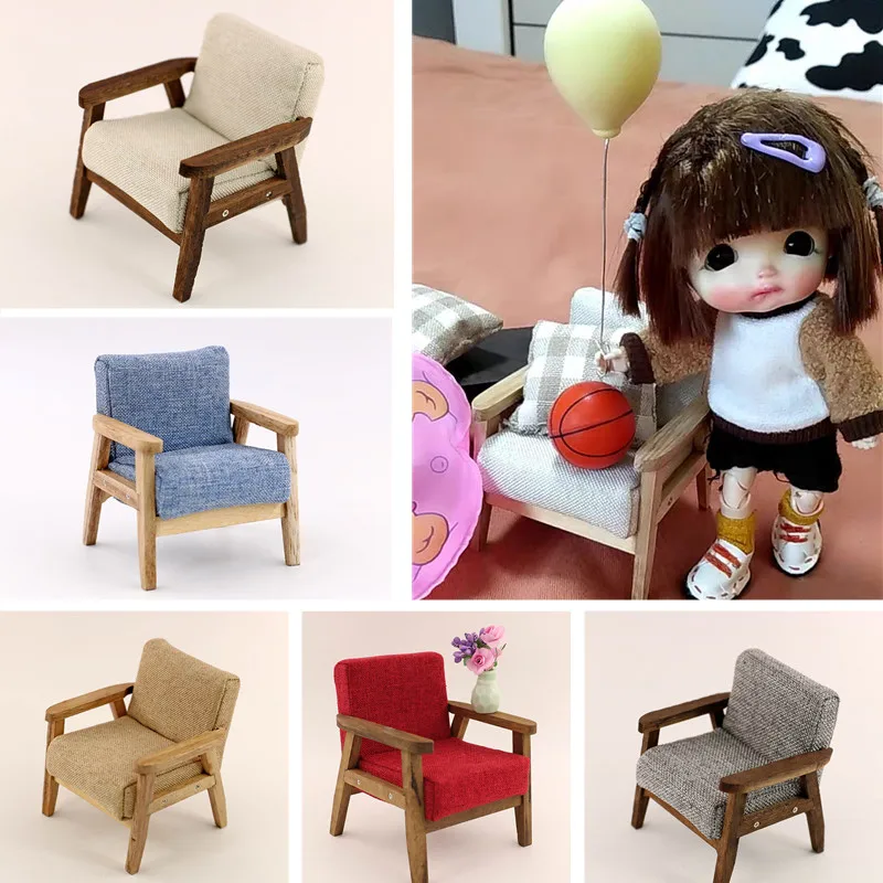1:12 Mini Model Furniture Dollhouse Accessories Sofa Armchair OB11 BJD Lol Blyth Doll Single Chair Solid Wood Miniatures Toys
1:12 Mini Model Furniture Dollhouse Accessories Sofa Armchair OB11 BJD Lol Blyth Doll Single Chair Solid Wood Miniatures Toys