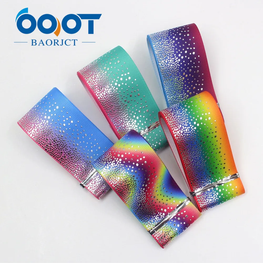 OOOT BAORJCT I-19911-2126,38mm,10yards Colorful Gradient bronzing grosgrain Ribbons,bow cap DIY,fitas para artesanato
OOOT BAORJCT I-19911-2126,38mm,10yards Colorful Gradient bronzing grosgrain Ribbons,bow cap DIY,fitas para artesanato