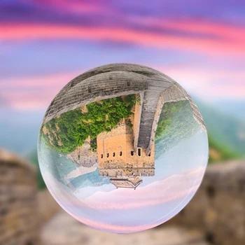 

100/110mm Photography Glass Crystal Ball Sphere Photography Photo Shooting Props Lens Clear Round Artificial Ball Decor Gift