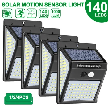 140 LED Solar Light Outdoor Solar Lamp PIR Motion Sensor Wall Light Waterproof Solar Powered Sunlight for Garden Decoration
140 LED Solar Light Outdoor Solar Lamp PIR Motion Sensor Wall Light Waterproof Solar Powered Sunlight for Garden Decoration