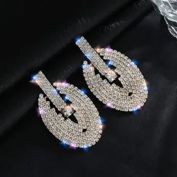 Classical Large Drop Earrings Bride Teardrop Shape Crystal Earrings for Women Rhinestone Dangle Wedding Earring Jewelry
Classical Large Drop Earrings Bride Teardrop Shape Crystal Earrings for Women Rhinestone Dangle Wedding Earring Jewelry