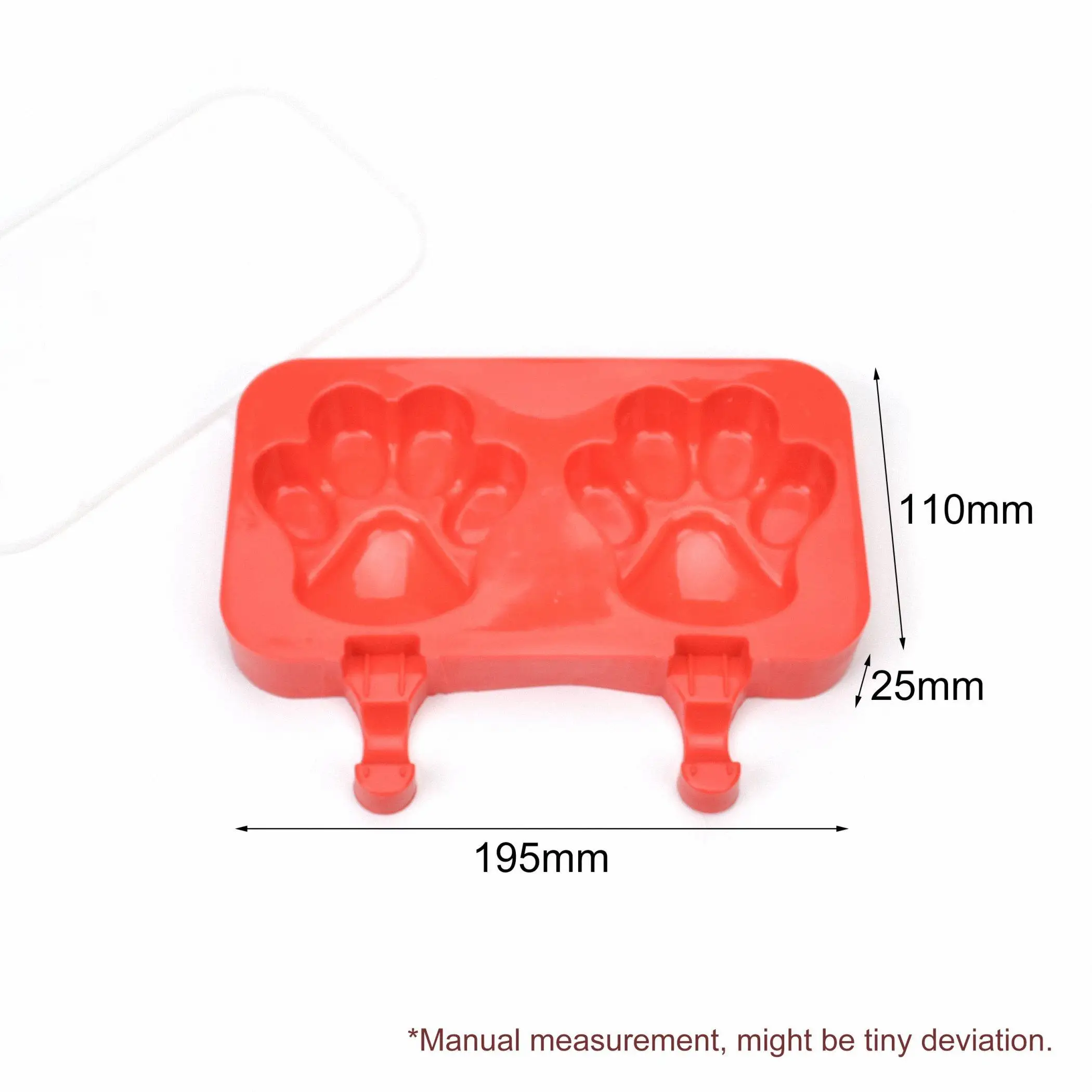 2 Holes Paws Silicone Maker Moulds Ice Cream Mold Lolly Baking W/ Popsicle Stick
2 Holes Paws Silicone Maker Moulds Ice Cream Mold Lolly Baking W/ Popsicle Stick