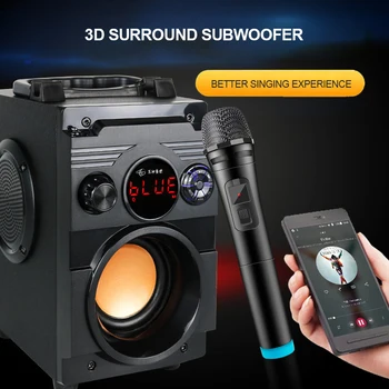 Wireless Column Subwoofer Bass Party Speakers Big Power Bluetooth Speaker 3D Stereo 20W Portable Sound Box Support FM Radio AUX
Wireless Column Subwoofer Bass Party Speakers Big Power Bluetooth Speaker 3D Stereo 20W Portable Sound Box Support FM Radio AUX