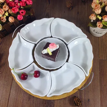 Porcelain Grids Dish Set Decorative Ceramic Bowl Kitchen Tableware Utility Serving Tray for Dried Fruits, Cakes and Candies
Porcelain Grids Dish Set Decorative Ceramic Bowl Kitchen Tableware Utility Serving Tray for Dried Fruits, Cakes and Candies