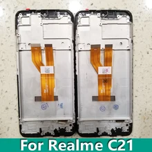 Bloc écran tactile LCD avec châssis, 6.5 pouces, pour Realme C21 RMX3201 RMX3063 RMX3061=