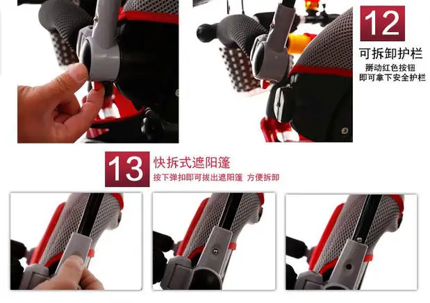 Convertible Handle Baby Tricycle Stroller Riding Bicycle Car Travel System Folding Sit Flat Lying Child Trike Baby Carriage Convertible Handle Baby Tricycle Stroller Riding Bicycle Car Travel System Folding Sit Flat Lying Child Trike Baby Carriage