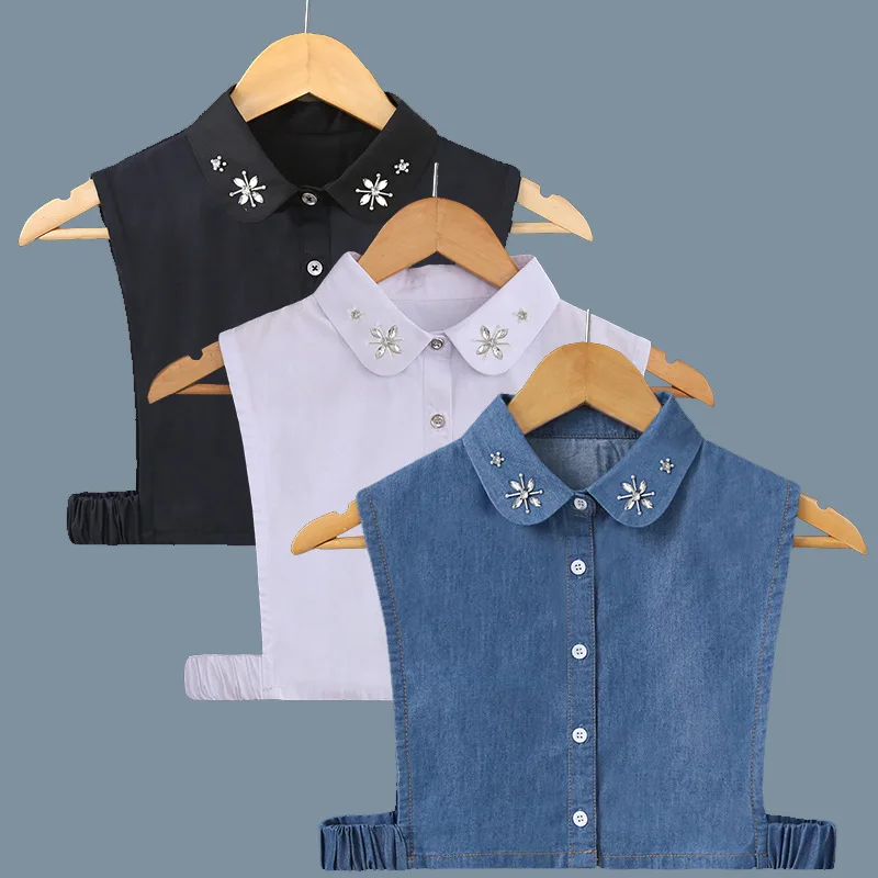 Women Classic Shirt Fake Collar for Sweater Blouse Tops Decorative Female Handmade Detachable False Collar White Faux Cols
Women Classic Shirt Fake Collar for Sweater Blouse Tops Decorative Female Handmade Detachable False Collar White Faux Cols