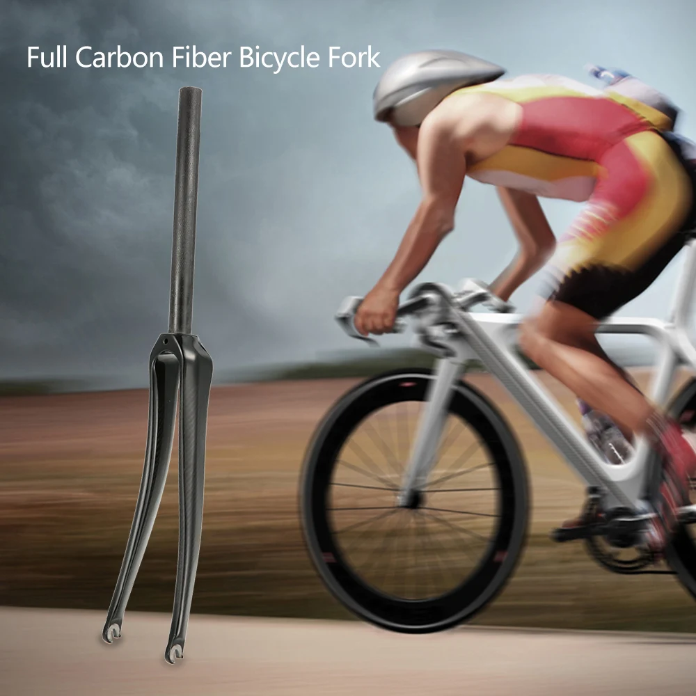 New Ultralight Bike Front Fork Full Carbon Fiber Road Bicycle Fork 700C Cycling Fixed Gear Bike Fork Fixie Bike Fork 28.6mm
New Ultralight Bike Front Fork Full Carbon Fiber Road Bicycle Fork 700C Cycling Fixed Gear Bike Fork Fixie Bike Fork 28.6mm