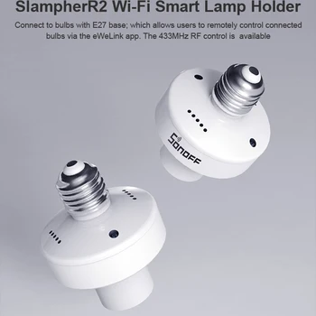 SONOFF Slampher R2 Bulb Holder E27 WiFi Wireless Smart Light Holder Support Voice Control Timing Function
SONOFF Slampher R2 Bulb Holder E27 WiFi Wireless Smart Light Holder Support Voice Control Timing Function