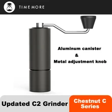 TIMEMORE Chestnut C2 Manual Coffee Grinder Portable Hand High Quality Grinder Grind Machine Mill With Double Bearing Positioning TIMEMORE Chestnut C2 Manual Coffee Grinder Portable Hand High Quality Grinder Grind Machine Mill With Double Bearing Positioning