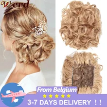 WERD Synthetic Updos Curly Pieces Chignon Clip On Hair Bun Cover Hairpieces Extension Clip In Hair Bands Gray Bromn Retro Style
WERD Synthetic Updos Curly Pieces Chignon Clip On Hair Bun Cover Hairpieces Extension Clip In Hair Bands Gray Bromn Retro Style
