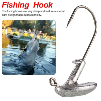 3.5g 5g 7g 10g 14g For Soft Lure Carp Fishing Hook Tackle 5pcs/ Box Tumbler Lead Jig Head Fishing Hook Set Barbed Fishhook
3.5g 5g 7g 10g 14g For Soft Lure Carp Fishing Hook Tackle 5pcs/ Box Tumbler Lead Jig Head Fishing Hook Set Barbed Fishhook