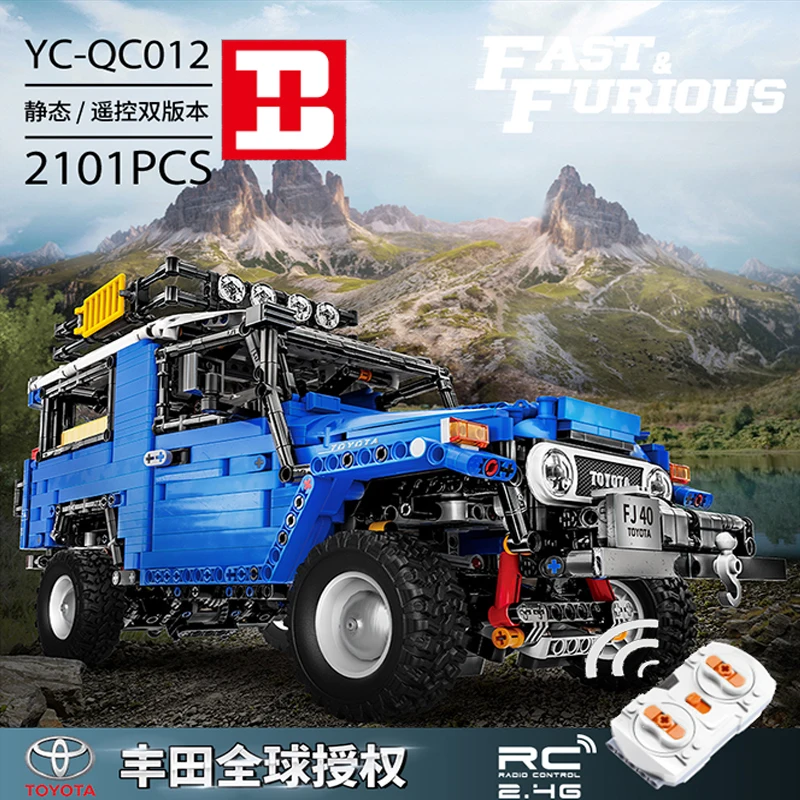 TOYOTA Off-Road Vehicle City Technic Series MOC-4889 FJ Land Cruiser SUV RC Car Model Building Blocks Bricks Toys For Kids Gifts
TOYOTA Off-Road Vehicle City Technic Series MOC-4889 FJ Land Cruiser SUV RC Car Model Building Blocks Bricks Toys For Kids Gifts
