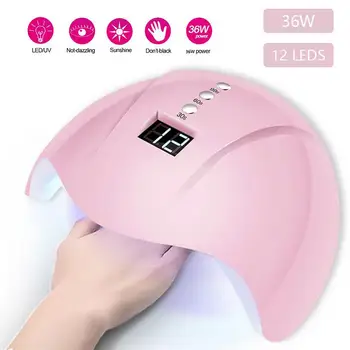 36W ABS Uv Nail Lamp Nail Phototherapy Machine Fast Intelligent Nail Lamp Nail Dryer Beauty Health Fashion Timing Pink
36W ABS Uv Nail Lamp Nail Phototherapy Machine Fast Intelligent Nail Lamp Nail Dryer Beauty Health Fashion Timing Pink