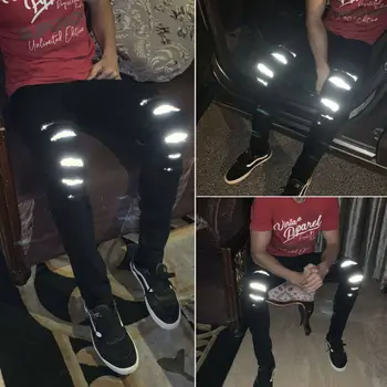 2019 Autumn Winter Modis Mens Skinny Jeans Super Stretch Fit Ripped Reflective Denim Jeans Pants Black Casual Men's Denim Pants
2019 Autumn Winter Modis Mens Skinny Jeans Super Stretch Fit Ripped Reflective Denim Jeans Pants Black Casual Men's Denim Pants