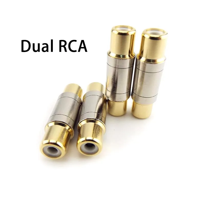

Высококачественные двойные разъемы RCA гнездо-гнездо разъем прямой адаптер позолоченный удлинитель кабеля динамика