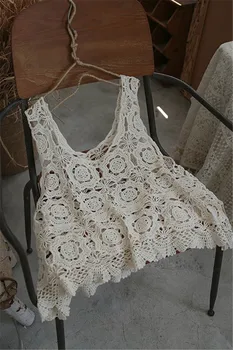 2020 spring and summer autumn water-soluble embroidery hollow casual casual loose waistcoat hooded female 
2020 spring and summer autumn water-soluble embroidery hollow casual casual loose waistcoat hooded female