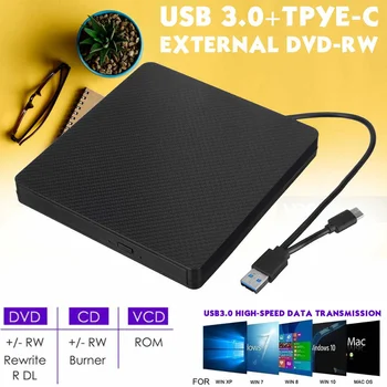 High Speed USB 3.0/Type-C External Optical Drive Portable External CD Burner CD/DVD Player Reader For Windows Laptop PC
High Speed USB 3.0/Type-C External Optical Drive Portable External CD Burner CD/DVD Player Reader For Windows Laptop PC