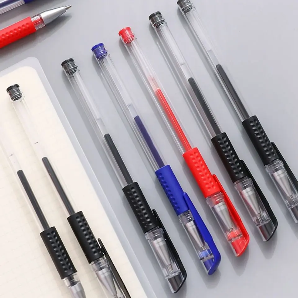 

30pcs/Set Gel Pens Refill Set Black Blue Red Ink Ballpoint Pen Bullet Tip 0.5mm Journal Writing School Supplies Stationery