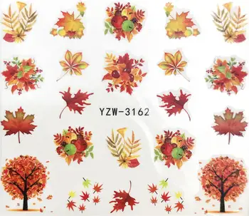 WUF 1 Sheet Maple / Feather / Flower Water Transfer Nail Sticker Decals Beauty Decoration Designs DIY Color Tattoo Tip
WUF 1 Sheet Maple / Feather / Flower Water Transfer Nail Sticker Decals Beauty Decoration Designs DIY Color Tattoo Tip