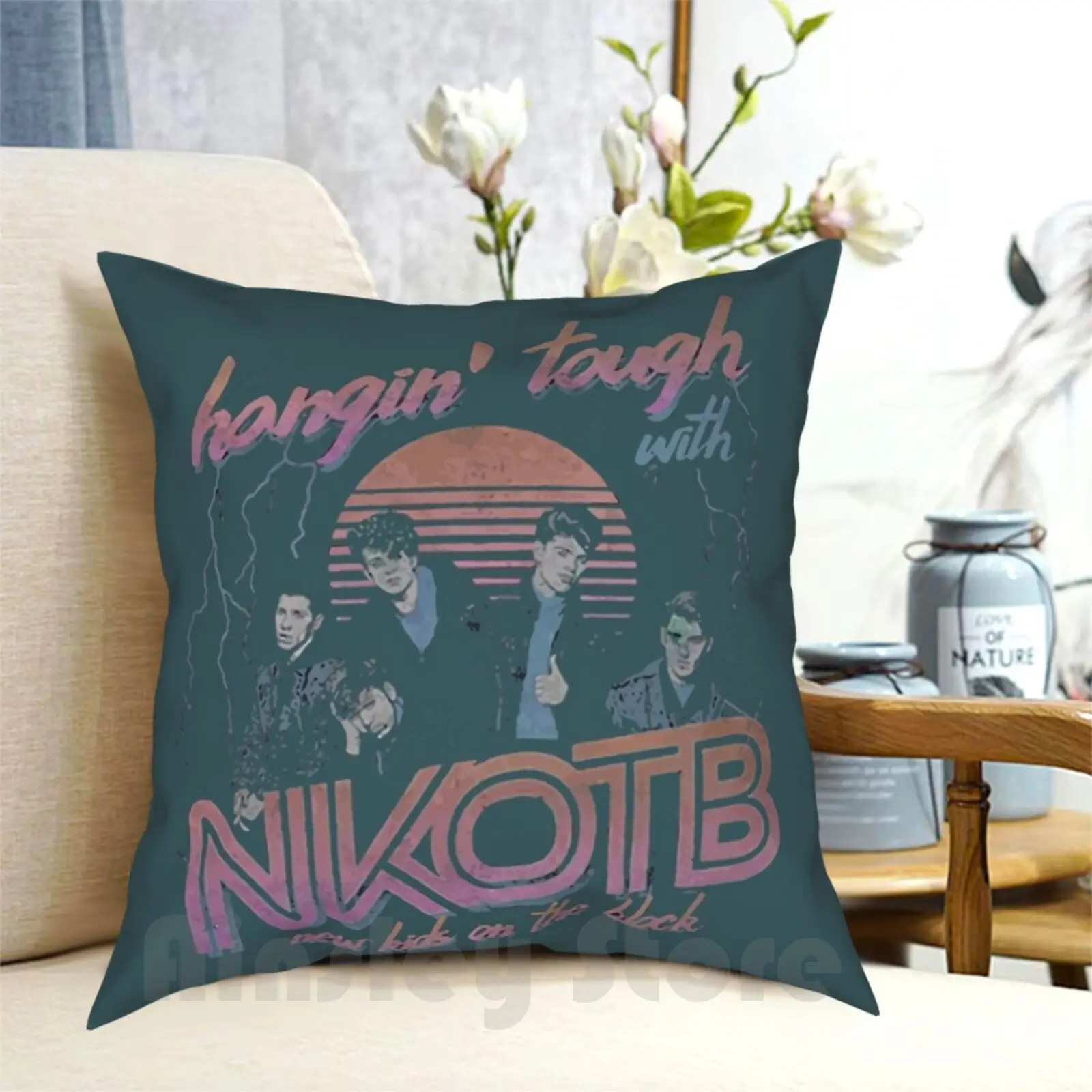 

Hangin Tough With Nkotb For Men Women Pillow Case Printed Home Soft DIY Pillow cover Hangin Tough With Nkotb For Men Women