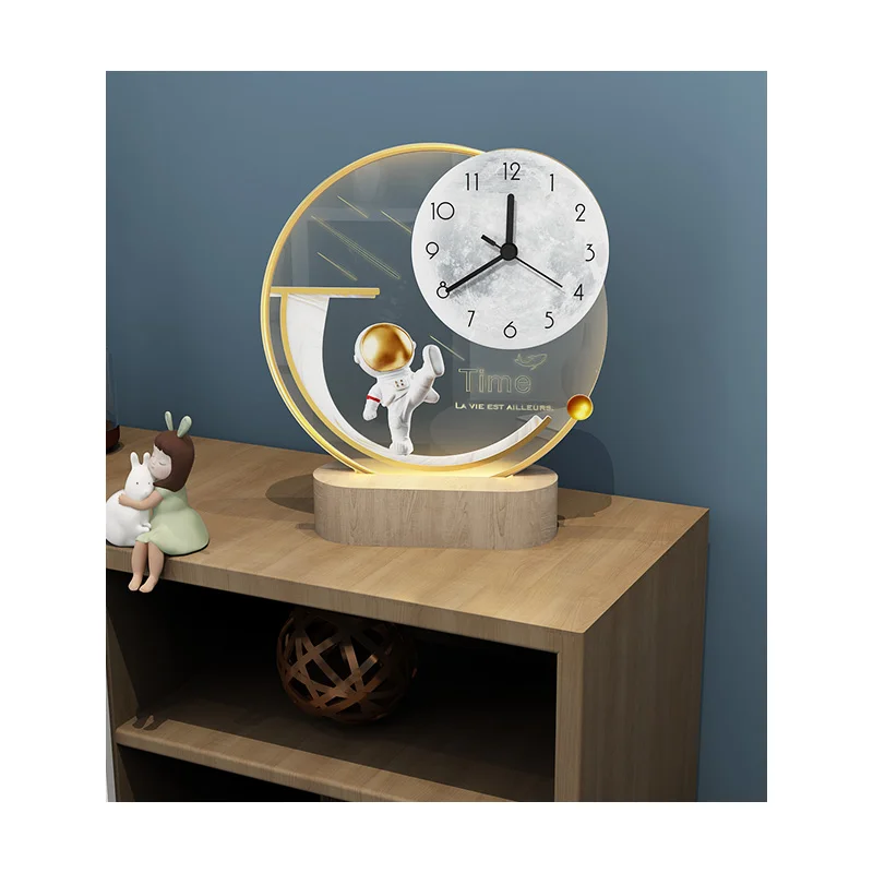 Multifunctional Table Clock Nordic Creative Cute Astronaut Clock Silent Luminous Mini Table Clocks Home Decoration Masa Saati D
Multifunctional Table Clock Nordic Creative Cute Astronaut Clock Silent Luminous Mini Table Clocks Home Decoration Masa Saati D