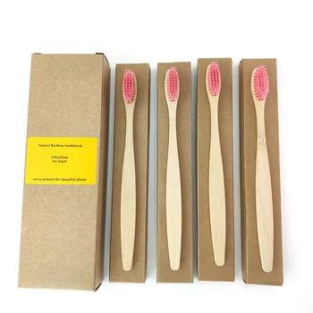 4Pcs Adult,Eco Friendly Natural Biodegradable Bamboo Toothbrush Soft Travel Toothbrush with Wooden Handle for Oral Care
4Pcs Adult,Eco Friendly Natural Biodegradable Bamboo Toothbrush Soft Travel Toothbrush with Wooden Handle for Oral Care