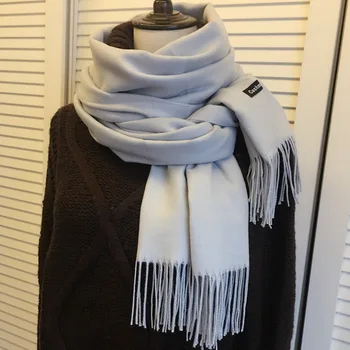 Woman Scarf Winter Scarf Fashion Thick Warm Scarf Long Solid Color Imitation Cashmere Tassel Scarf Shawl Dual-use Women Scarf
Woman Scarf Winter Scarf Fashion Thick Warm Scarf Long Solid Color Imitation Cashmere Tassel Scarf Shawl Dual-use Women Scarf