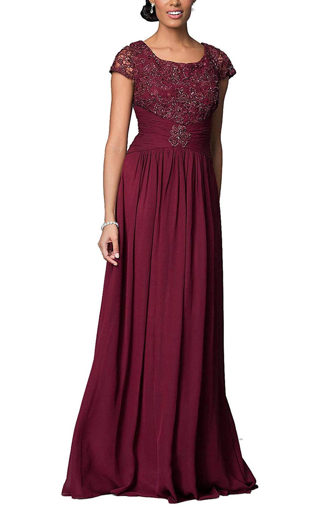 Long Floral Lace Chiffon Mother of Bride Dresses with Short Sleeves Formal Evening 2020 vestidos de fiesta
Long Floral Lace Chiffon Mother of Bride Dresses with Short Sleeves Formal Evening 2020 vestidos de fiesta