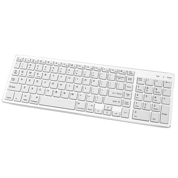 Wireless Bluetooth Keyboard Rechargeable Ultra-Thin Keyboard with Number Pad for Laptop PC Windows IOS White
Wireless Bluetooth Keyboard Rechargeable Ultra-Thin Keyboard with Number Pad for Laptop PC Windows IOS White