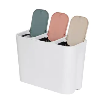 

12L Sorting Trash Can Simple Bathroom Waste Bin Toilet Dustbin Trash Basket Garbage Bucket Garbage Bag Holder Storage Container