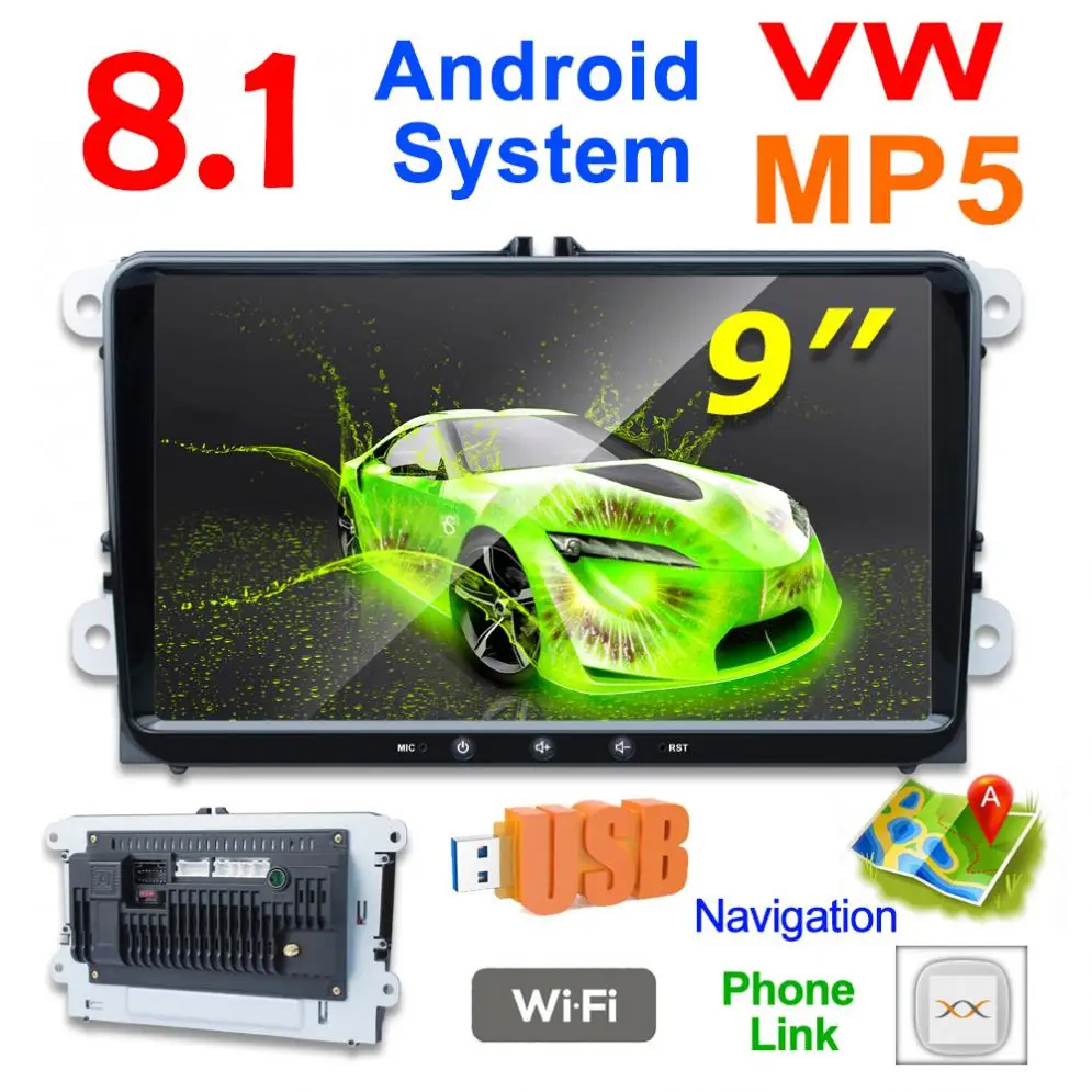 2 DIN 9 Inch Bluetooth QUAD-core Android 8.1 Car MP5 GPS Navi Player Support FM/Phonelink/ WIFI for Volkswagen VW Skoda Octavia
2 DIN 9 Inch Bluetooth QUAD-core Android 8.1 Car MP5 GPS Navi Player Support FM/Phonelink/ WIFI for Volkswagen VW Skoda Octavia