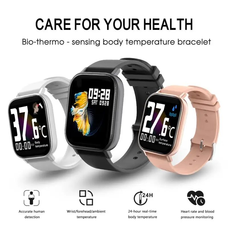 New For Gtr-h Intelligent Smart Watch Temperature Measurement Bracelet Heart Rate Blood Pressure Monitoring Fitness Tracker
New For Gtr-h Intelligent Smart Watch Temperature Measurement Bracelet Heart Rate Blood Pressure Monitoring Fitness Tracker