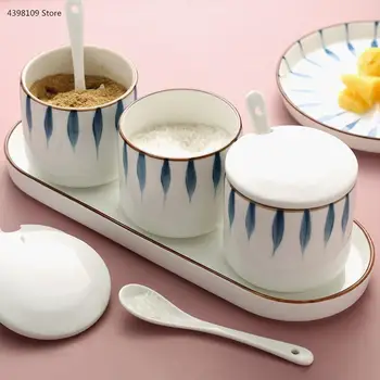 Ceramic seasoning jar household kitchen supplies salt shaker creative stainless steel glass soy sauce bottle vinegar bottle
Ceramic seasoning jar household kitchen supplies salt shaker creative stainless steel glass soy sauce bottle vinegar bottle